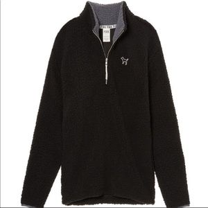 *FINAL PRICE* VS PINK Black Sherpa 1/4 Zip